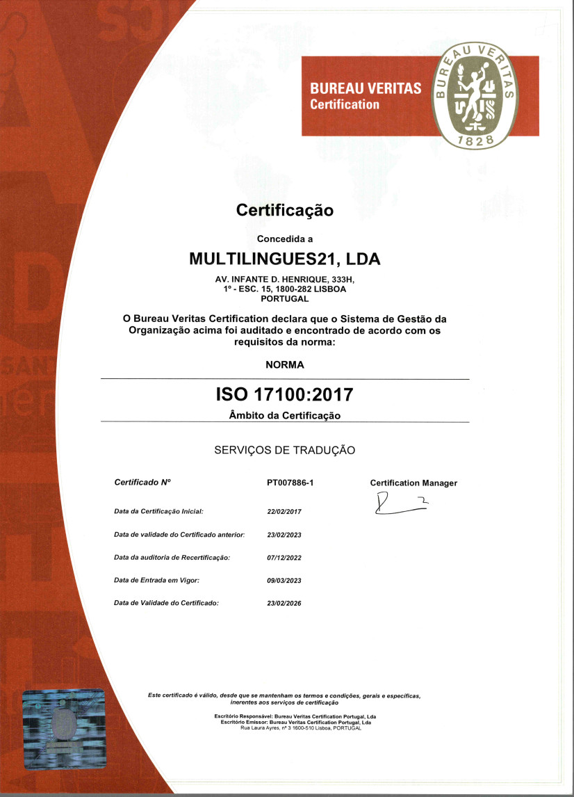 ISO 171000 Zertifizierung